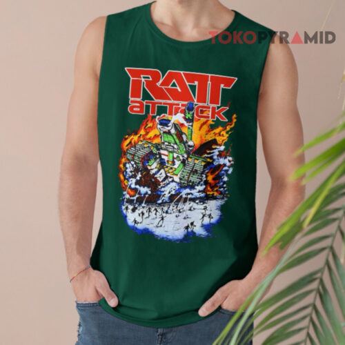 Vintage Ratt Attack Patrol 1985 Tank Top Vintage Ratt Attack Patrol 1985 Tank Top