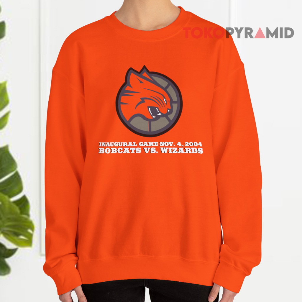 Vintage Reebok 2004 Charlotte Bobcats Inaugural Game Orange Sweatshirt Vintage Reebok 2004 Charlotte Bobcats Inaugural Game Orange Sweatshirt