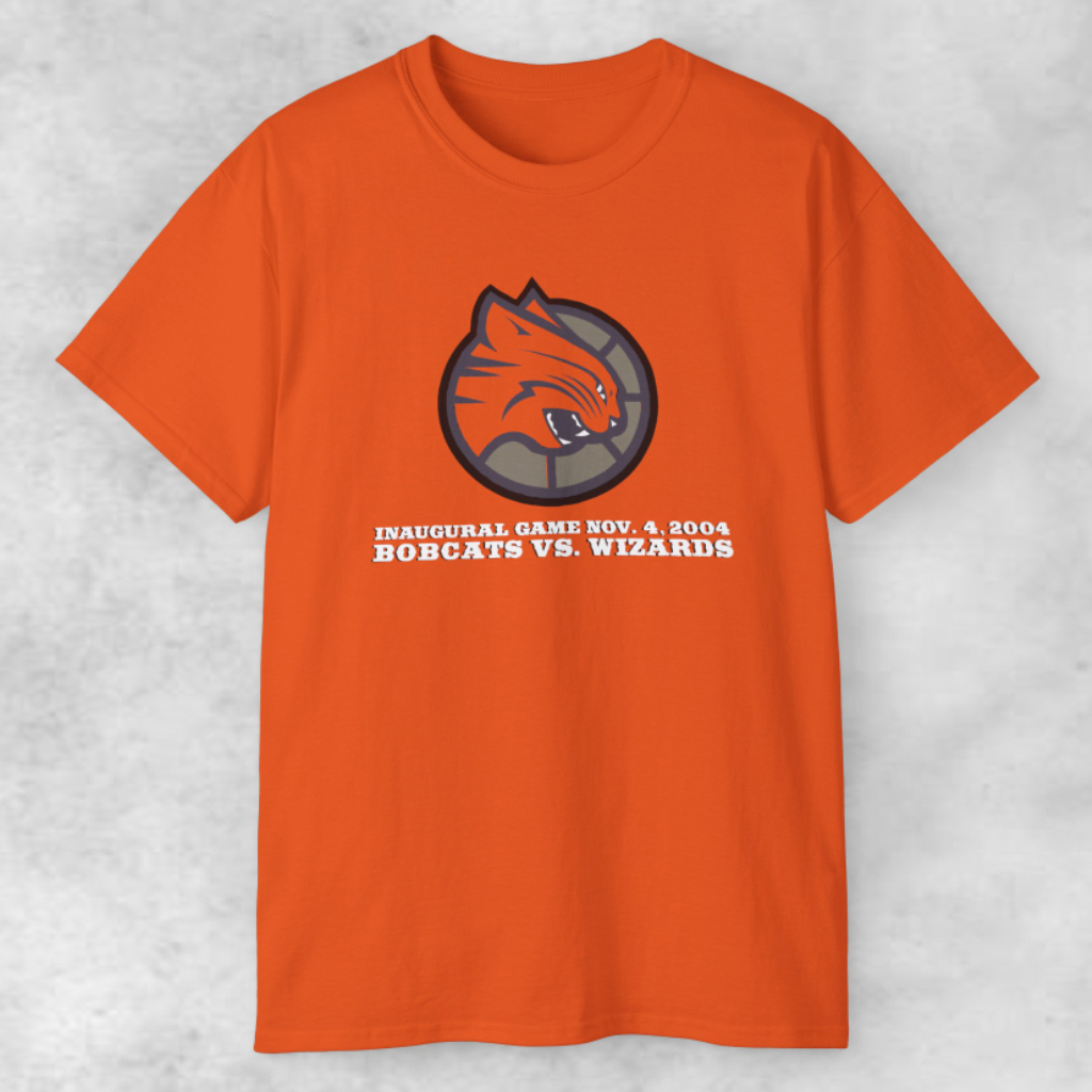 Vintage Reebok 2004 Charlotte Bobcats Inaugural Game T shirt Vintage Reebok 2004 Charlotte Bobcats Inaugural Game T shirt