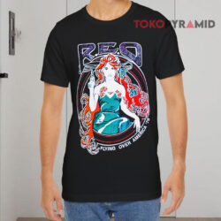 Vintage Reo Speedwagon Flying Over America Black T shirt