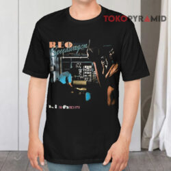Vintage Reo Speedwagon Hi Infidelity Album Black T shirt