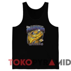 Vintage Ring Lakers 2001 Back To Back NBA Champions Tee 4 Vintage Ring Lakers 2001 Back To Back NBA Champions Tee Black TankTop