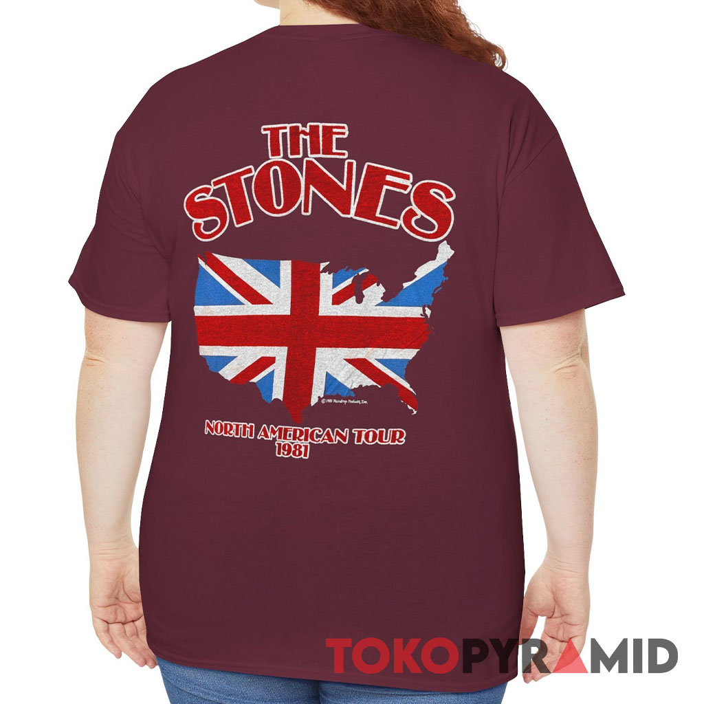 Vintage Rolling Stones 1981 North American Tour Shirt Back Vintage Rolling Stones 1981 North American Tour Shirt Back