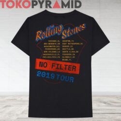 Vintage Rolling Stones 2019 No Filter Parking Lot Tour 2 Sided Rare T shirt Back