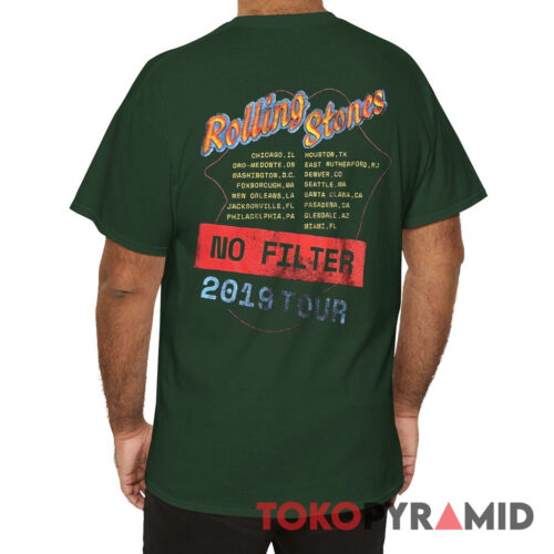 Vintage Rolling Stones 2019 No Filter Parking Lot Tour Shirt Back