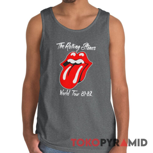 Vintage Rolling Stones 81 82 World Tour Concert Tank Top