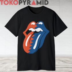 Vintage Rolling Stones Big Mouth Tongue Logo Rare Black T shirt