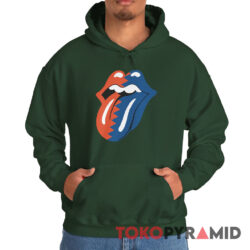 Vintage Rolling Stones Big Mouth Tongue Logo Rare Hoodie