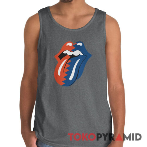 Vintage Rolling Stones Big Mouth Tongue Logo Rare Tank Top