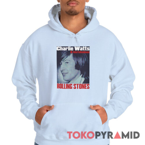 Vintage Rolling Stones Charlie Watts Drummer And His Fabulous Rare Hoodie