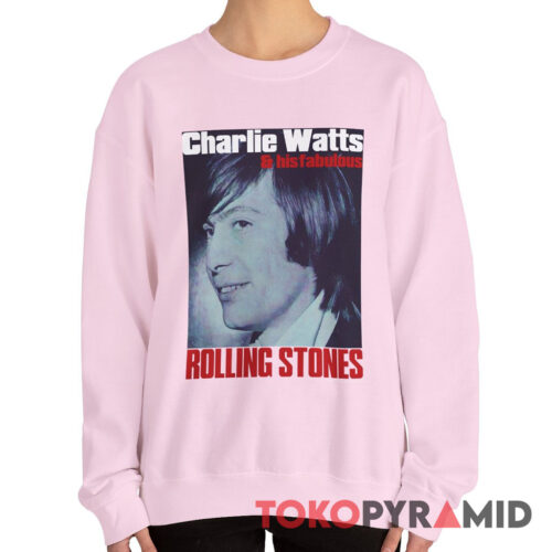 Vintage Rolling Stones Charlie Watts Drummer And His Fabulous Rare Sweatshirt