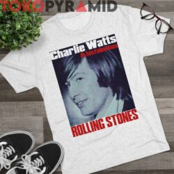 Vintage Rolling Stones Charlie Watts Drummer And His Fabulous Rare White Shirt