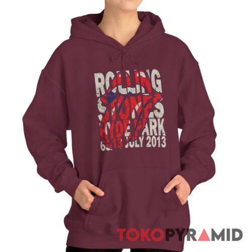 Vintage Rolling Stones Hyde Park 2013 Rare Hoodie