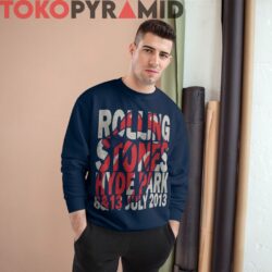 Vintage Rolling Stones Hyde Park 2013 Rare Shirt 2 Vintage Rolling Stones Hyde Park 2013 Rare Navy Sweatshirt