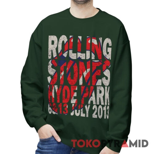 Vintage Rolling Stones Hyde Park 2013 Rare Sweatshirt