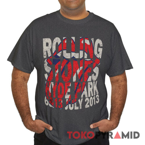 Vintage Rolling Stones Hyde Park 2013 Rare T Shirt