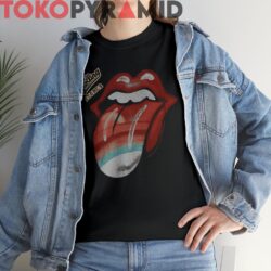 Vintage Rolling Stones Rainbow Tongue Rare Shirt 2 Vintage Rolling Stones Rainbow Tongue Rare Black T shirt