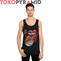 Vintage Rolling Stones Rainbow Tongue Rare Shirt 4 Vintage Rolling Stones Rainbow Tongue Rare Black Tank Top