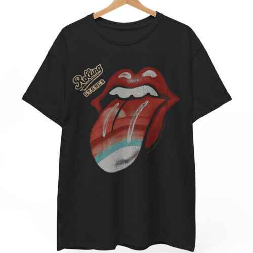 Vintage Rolling Stones Rainbow Tongue Rare Shirt