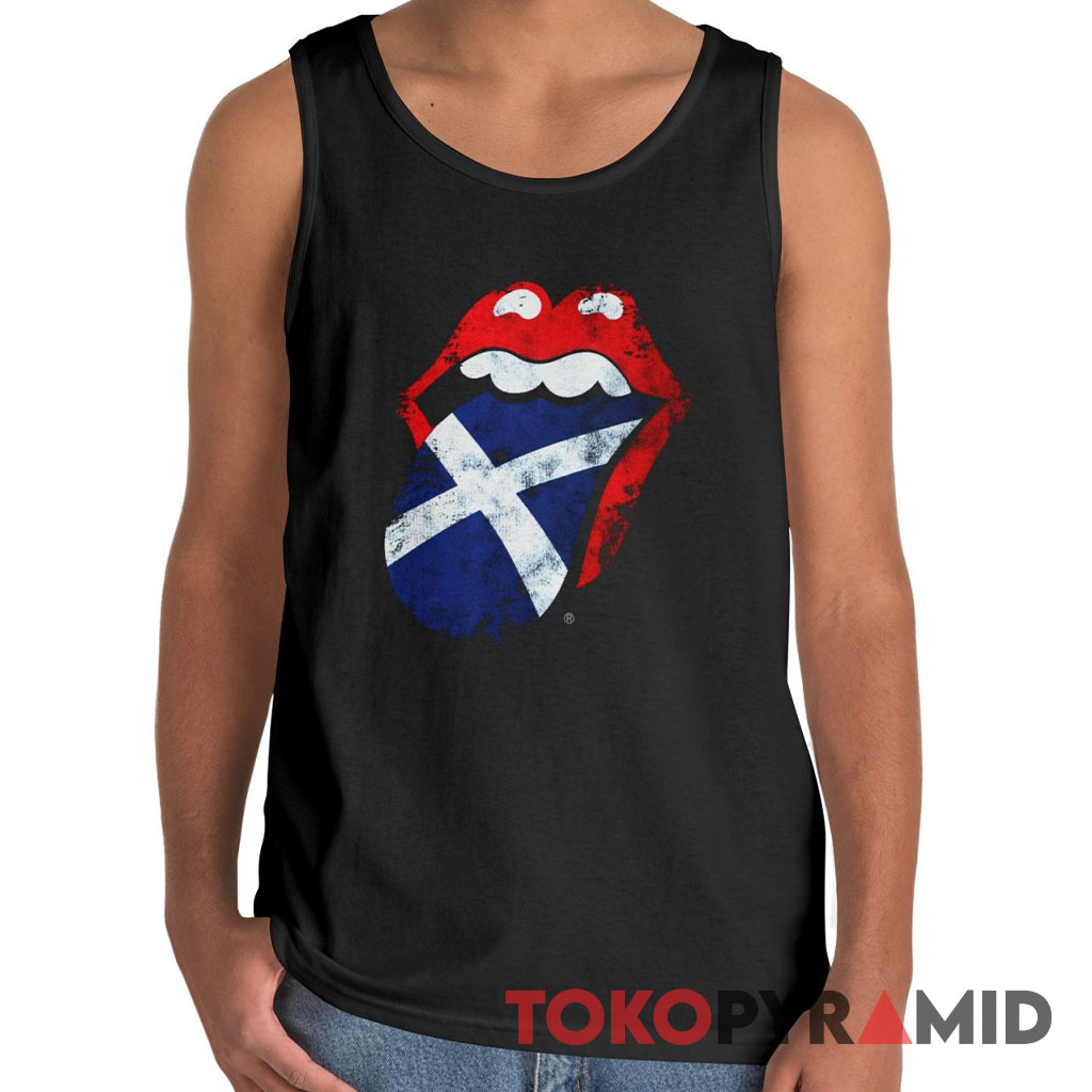 Vintage Rolling Stones Scotland Tongue Rare Tank Top Vintage Rolling Stones Scotland Tongue Rare Tank Top