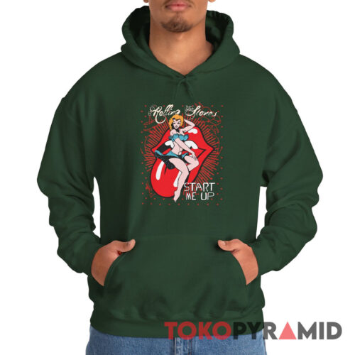 Vintage Rolling Stones Start Me Up Rare Hoodie