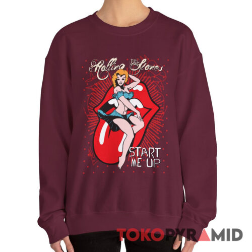 Vintage Rolling Stones Start Me Up Rare Sweatshirt