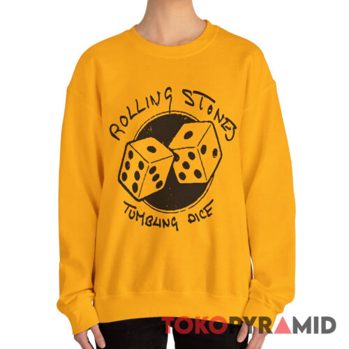 Vintage Rolling Stones Tumbling Dice Rare Sweatshirt