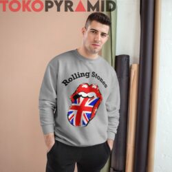 Vintage Rolling Stones Union Jack Rare Shirt 2 Vintage Rolling Stones Union Jack Rare Grey Sweatshirt