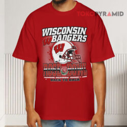 Vintage Rose Bowl Champions 2000 Wisconsin Badgers Back To Back Red T shirt
