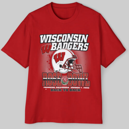 Vintage Rose Bowl Champions 2000 Wisconsin Badgers Back To Back T shirt