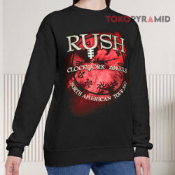 Vintage Rush Clockwork Angels 2012 North America Tour Black Sweatshirt