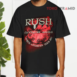 Vintage Rush Clockwork Angels 2012 North America Tour Shirt 4 Vintage Rush Clockwork Angels 2012 North America Tour Black T shirt