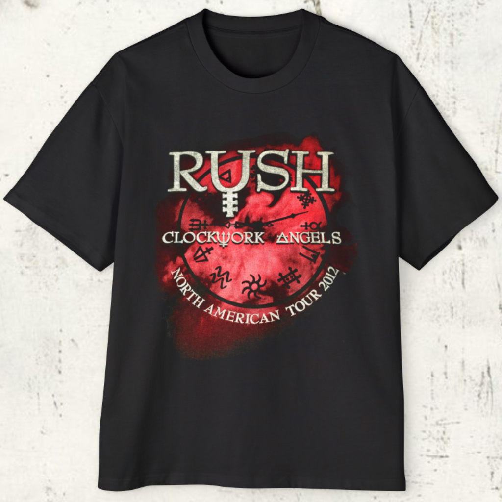Vintage Rush Clockwork Angels 2012 North America Tour T shirt Vintage Rush Clockwork Angels 2012 North America Tour T shirt