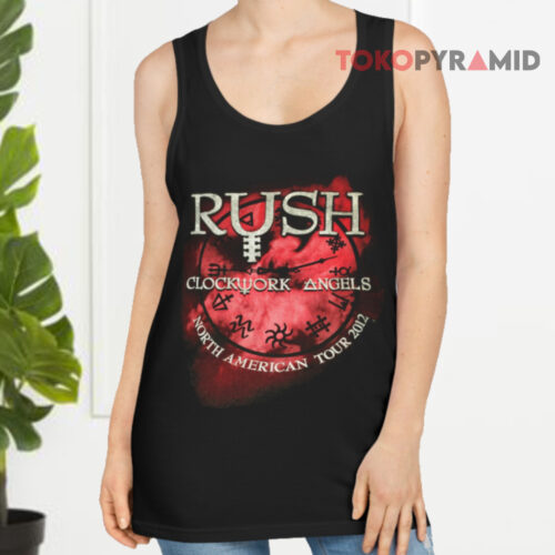 Vintage Rush Clockwork Angels 2012 North America Tour Tank Top Vintage Rush Clockwork Angels 2012 North America Tour Tank Top