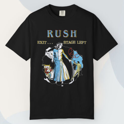 Vintage Rush Exit Stage Left T shirt