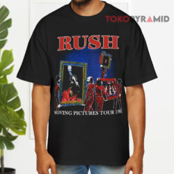 Vintage Rush Moving Pictures Tour 1981 Black T shirt