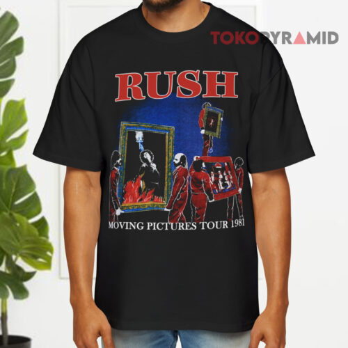 Vintage Rush Moving Pictures Tour 1981 Black T shirt