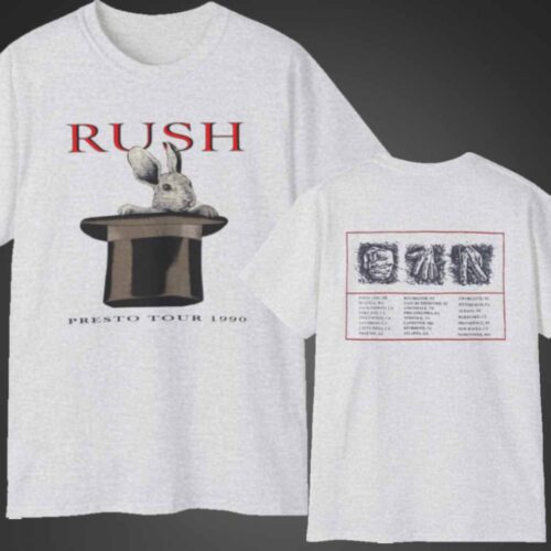 Vintage Rush Presto Tour 1990 Rabbit Magician T shirt