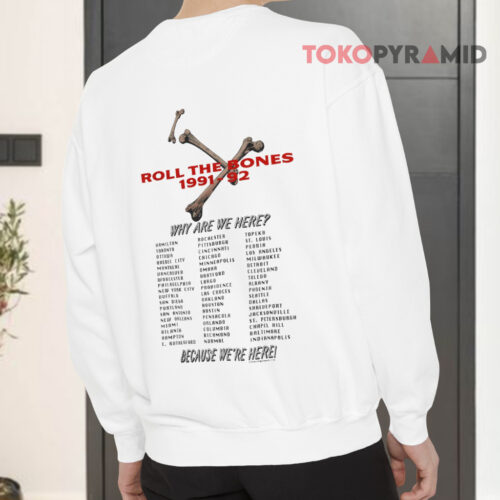 Vintage Rush Roll The Bones 1991 92 Sweatshirt Back
