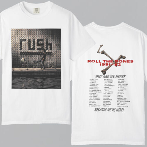 Vintage Rush Roll The Bones 1991 92 T shirt