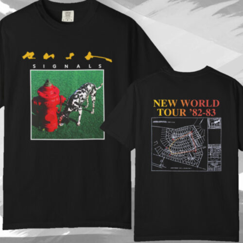 Vintage Rush Signals New World Tour '82 83 T shirt