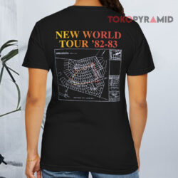 Vintage Rush Signals New World Tour '82 83 T shirt Back