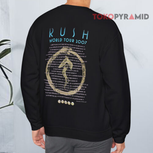 Vintage Rush Snakes & Arrows World Tour 2007 Sweatshirt Back