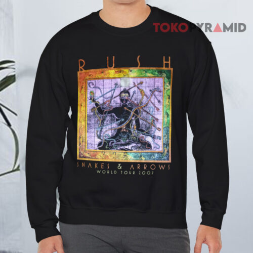Vintage Rush Snakes & Arrows World Tour 2007 Sweatshirt Front