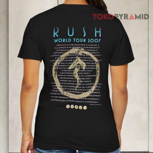 Vintage Rush Snakes & Arrows World Tour 2007 T shirt Back