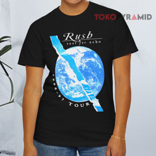 Vintage Rush Test For Echo 1996 97 Tour Band Black T shirt