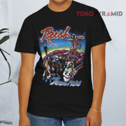 Vintage Rush Tour 1980 Starman Ringer Black T shirt