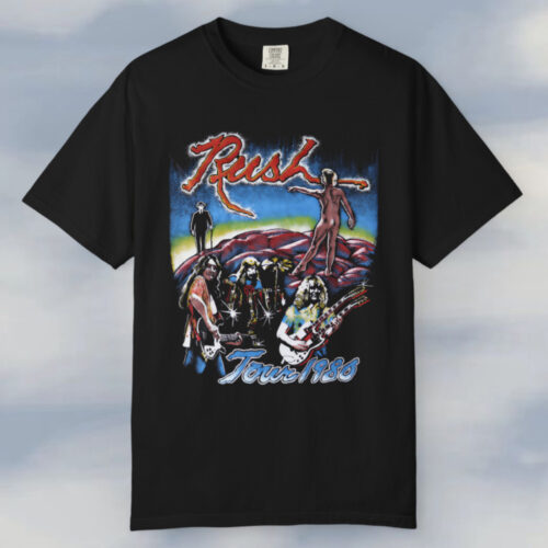 Vintage Rush Tour 1980 Starman Ringer T shirt
