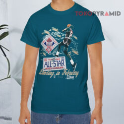 Vintage Salem 1991 Charlotte Nba All Star Weekend Michael Jordan Landing In February Shirt