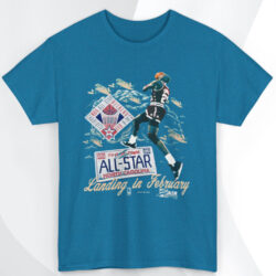 Vintage Salem 1991 Charlotte Nba All Star Weekend Michael Jordan Landing In February T shirt